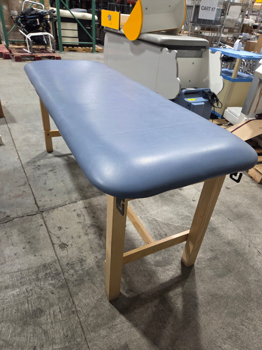 Treatment Table, Light Blue, Non-Adjustable, Used, 1/Each -1767753