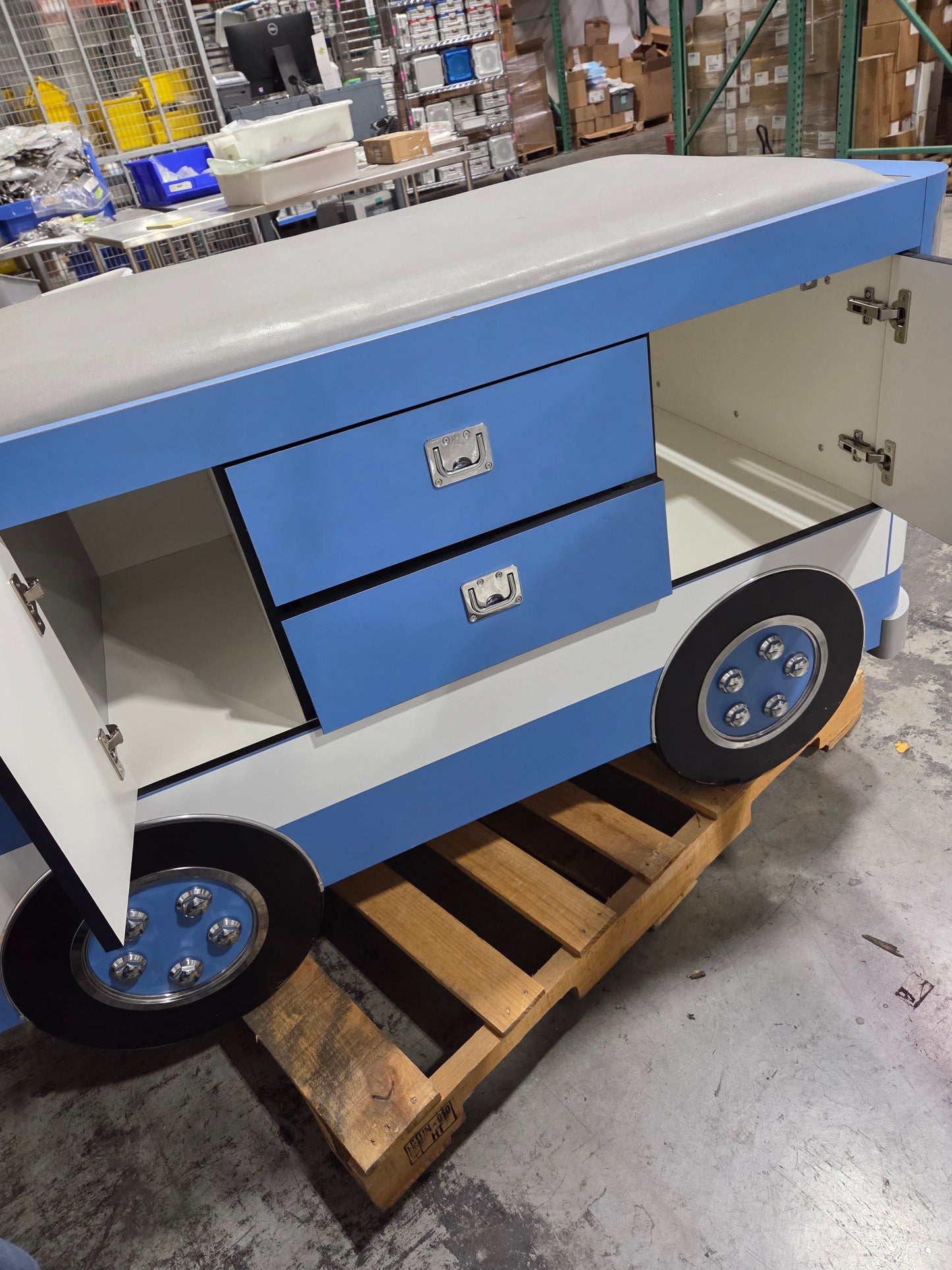 Bus Pediatric Cabinet Treatment Table w/ Flat Top, Used, 1/Each - 1767851