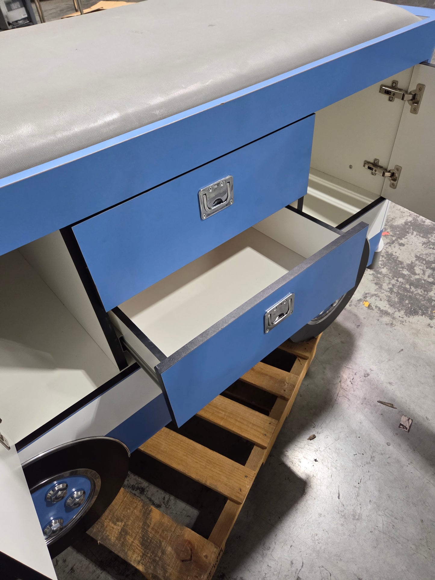 Bus Pediatric Cabinet Treatment Table w/ Flat Top, Used, 1/Each - 1767851