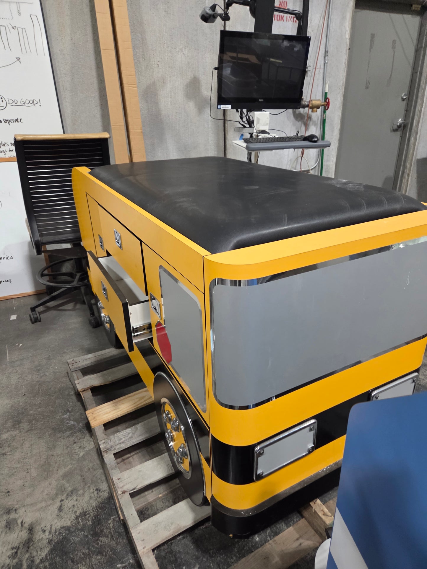 School Bus Pediatric Cabinet Treatment Table w/ Flat Top, Used, 1/Each -1767861