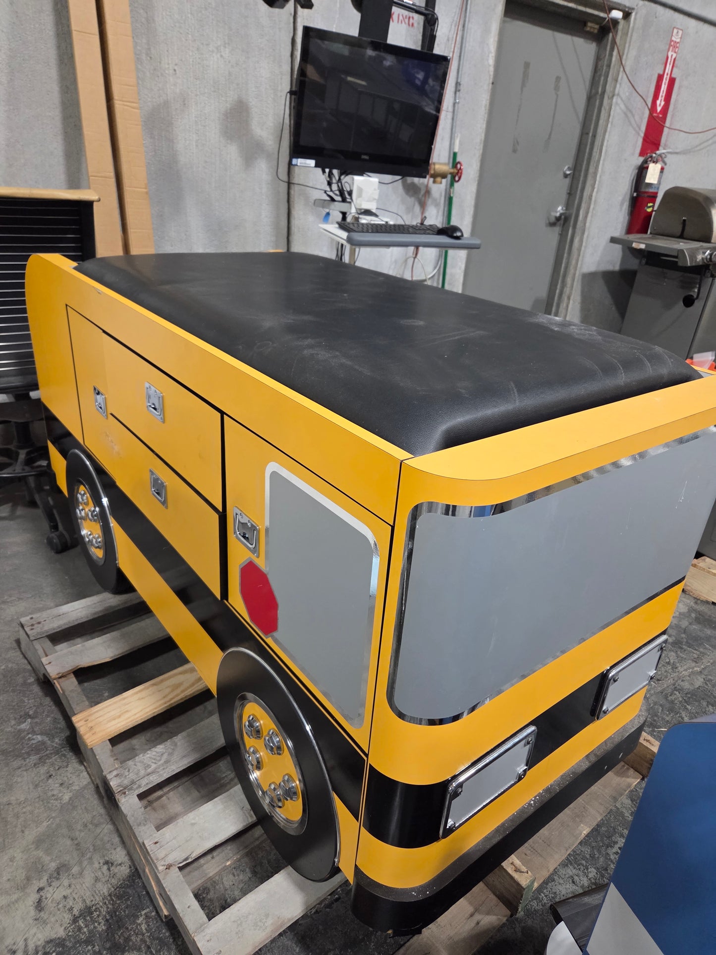School Bus Pediatric Cabinet Treatment Table w/ Flat Top, Used, 1/Each -1767861