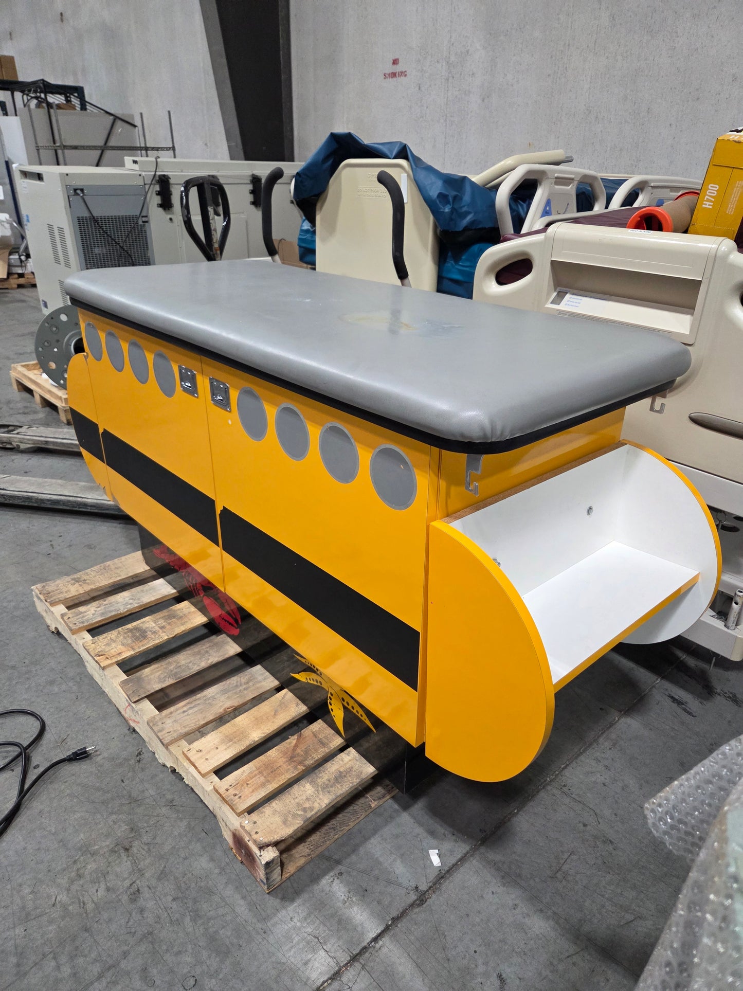 Submarine Pediatric Cabinet Treatment Table w/ Flat Top, Used, 1/Each -1767865