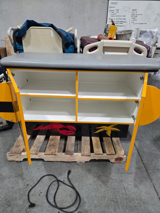 Submarine Pediatric Cabinet Treatment Table w/ Flat Top, Used, 1/Each -1767865