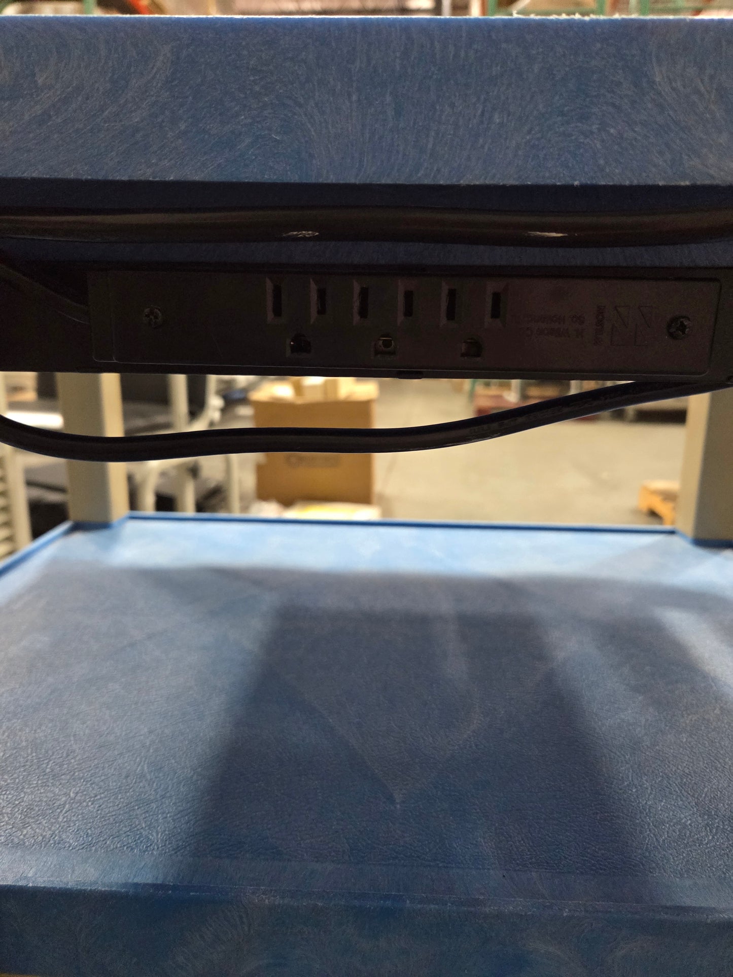 AV Rolling Cart with Cabinet and Outlets, Used - 1768130