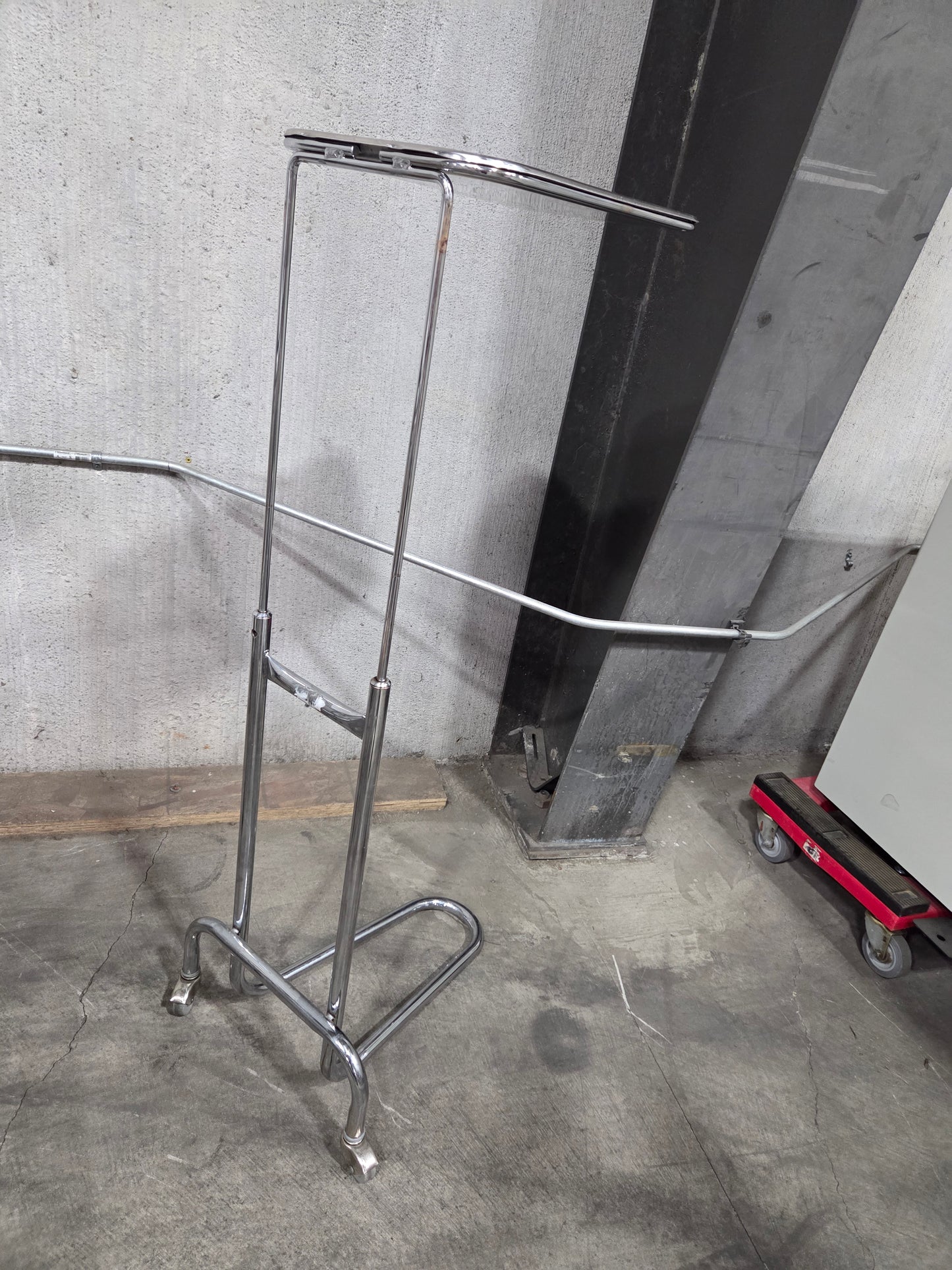 Mayo Instrument Stand with Stainless Steel Tray, Double Post, Used