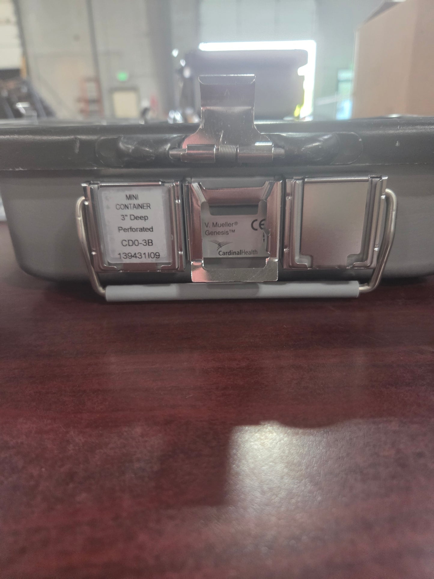 Genesis Mini Sterilization Container w/ Lid & Tray 3" x 10" x 5"