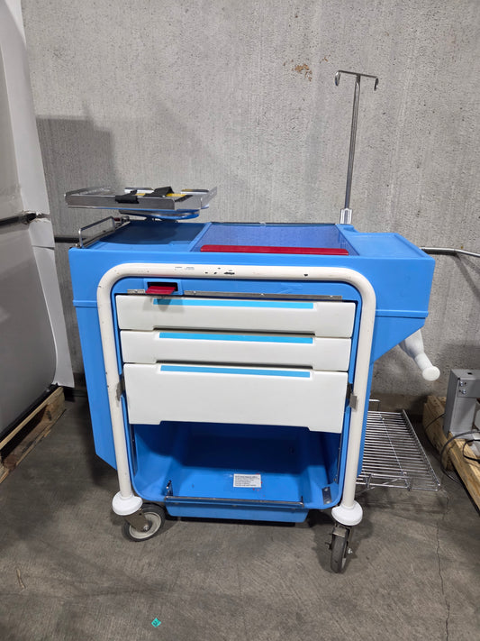 Metro Lifeline Emergency Crash Cart 51, Used, 1/ea