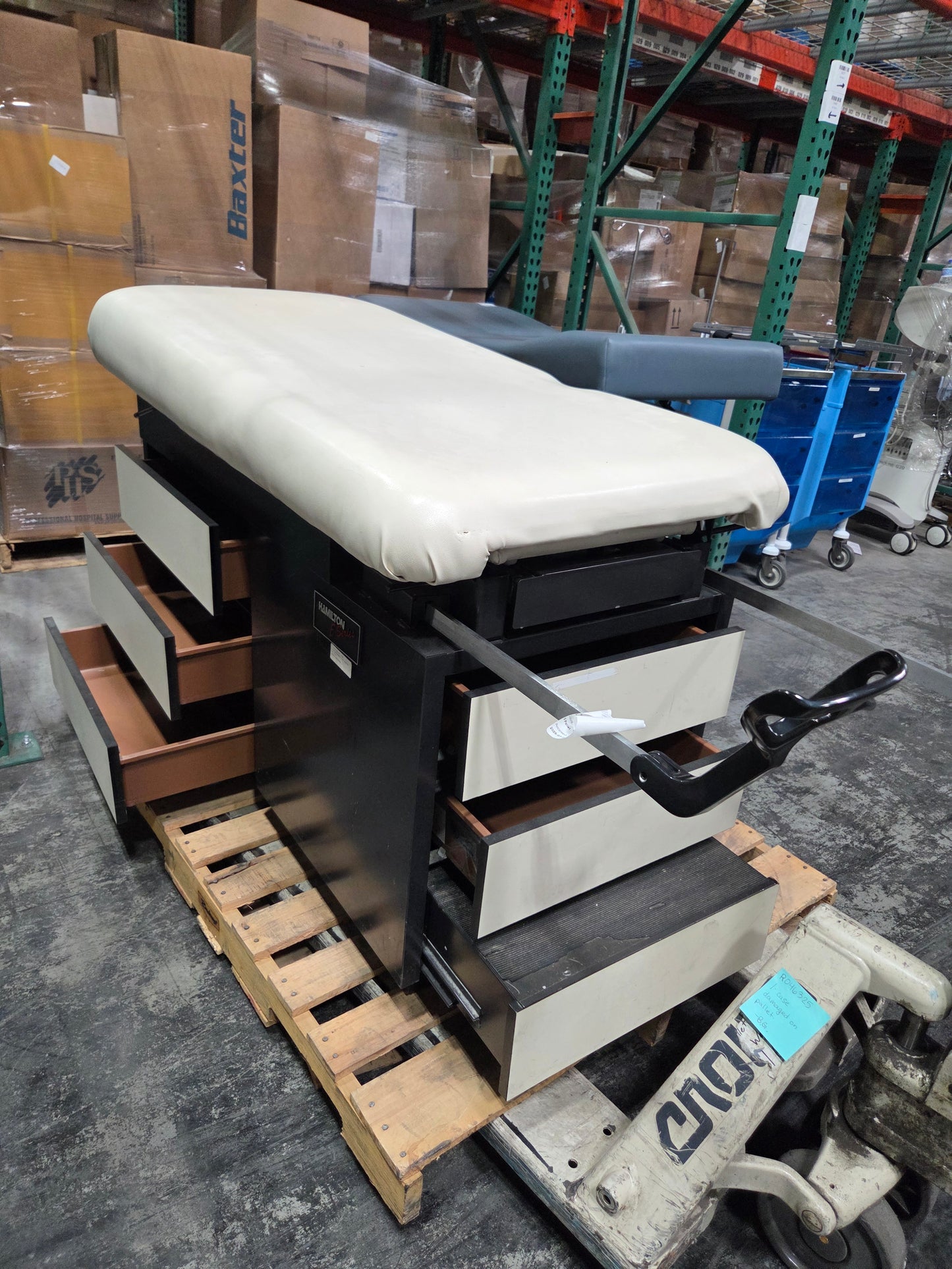 Hamilton E Series Exam Table, White, Used, 1/ea - 1769641