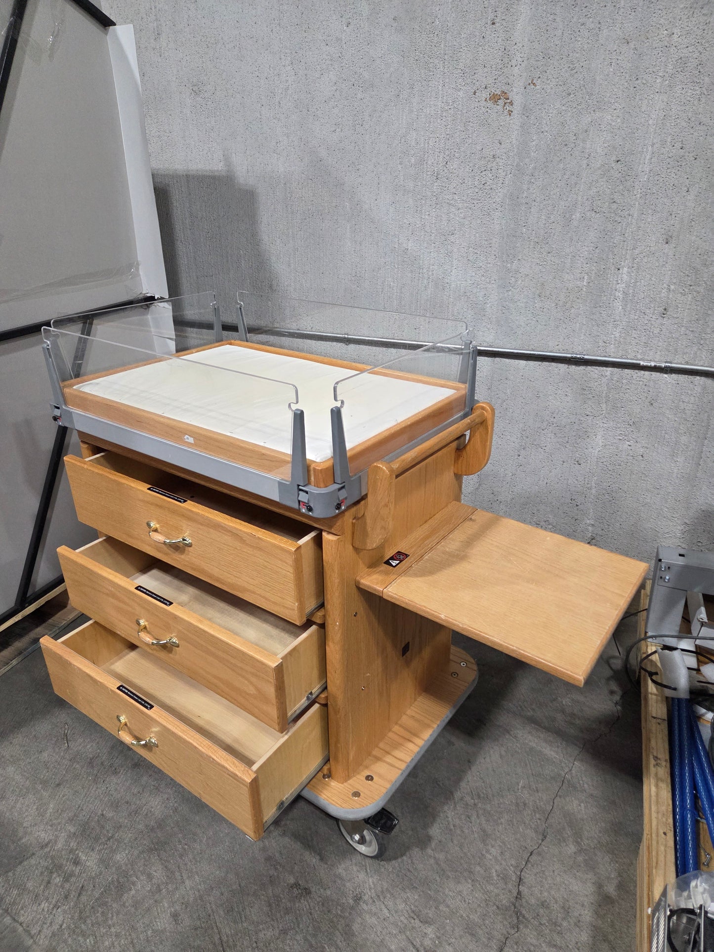 Baby Bassinet w/ Wooden Cabinet, Used, 1/ea - 1769905