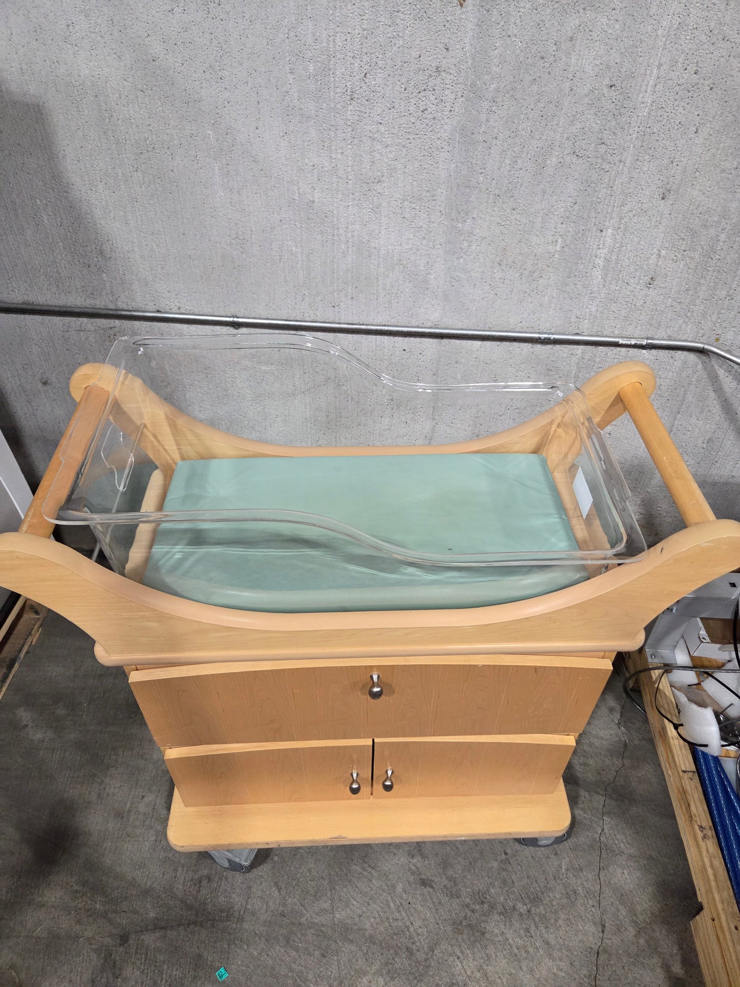 Wood Two Drawer Maternity Bassinet, Used, 1/ea - 1770063