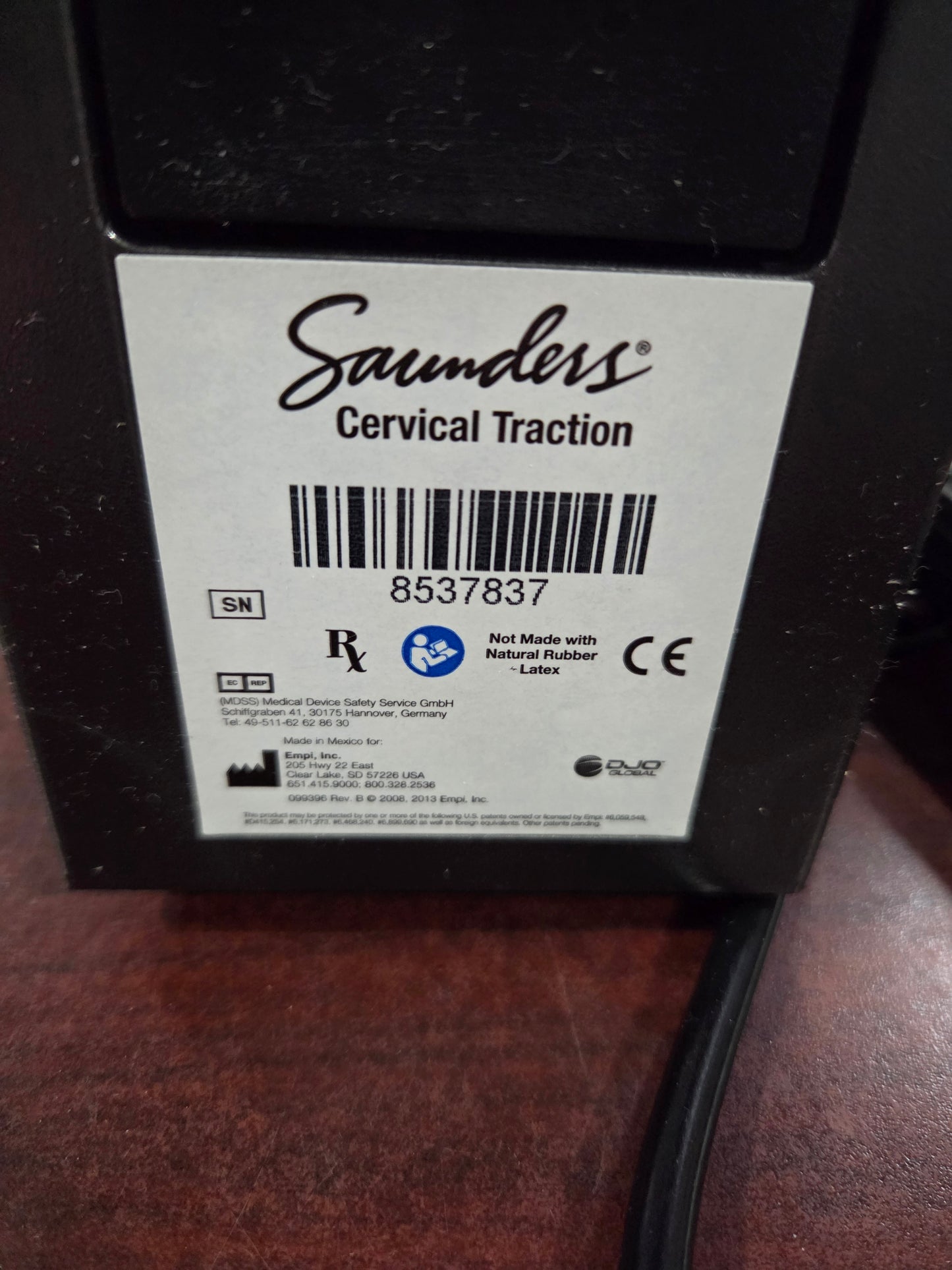 Saunders Cervical Traction Device w/ Carrying Case, New, 1/ea