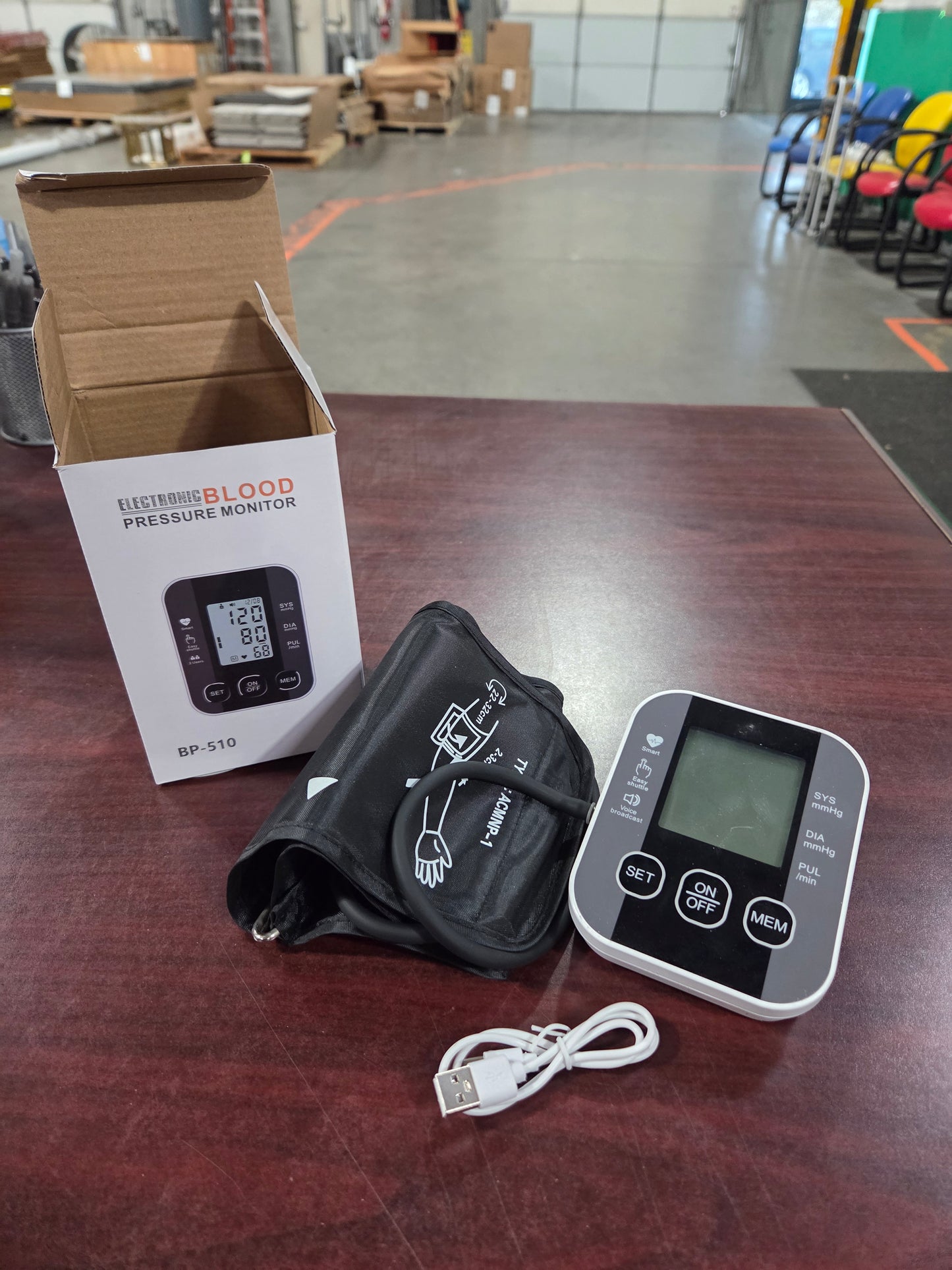 Electronic Blood Pressure Monitor, Used, 1/ea