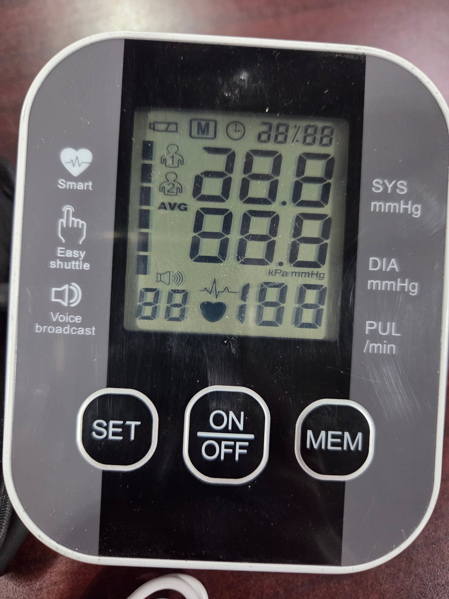 Electronic Blood Pressure Monitor, Used, 1/ea