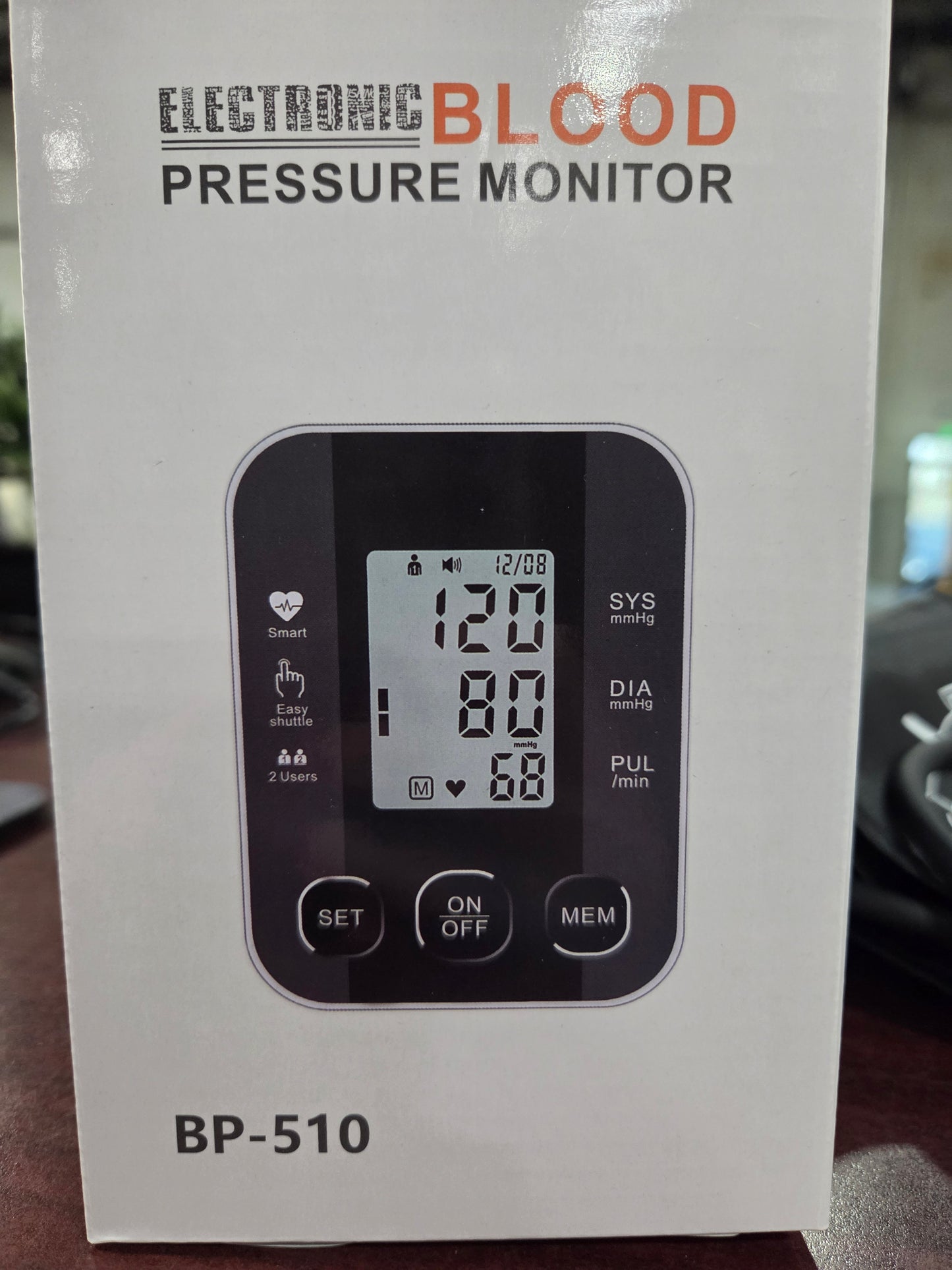 Electronic Blood Pressure Monitor, Used, 1/ea