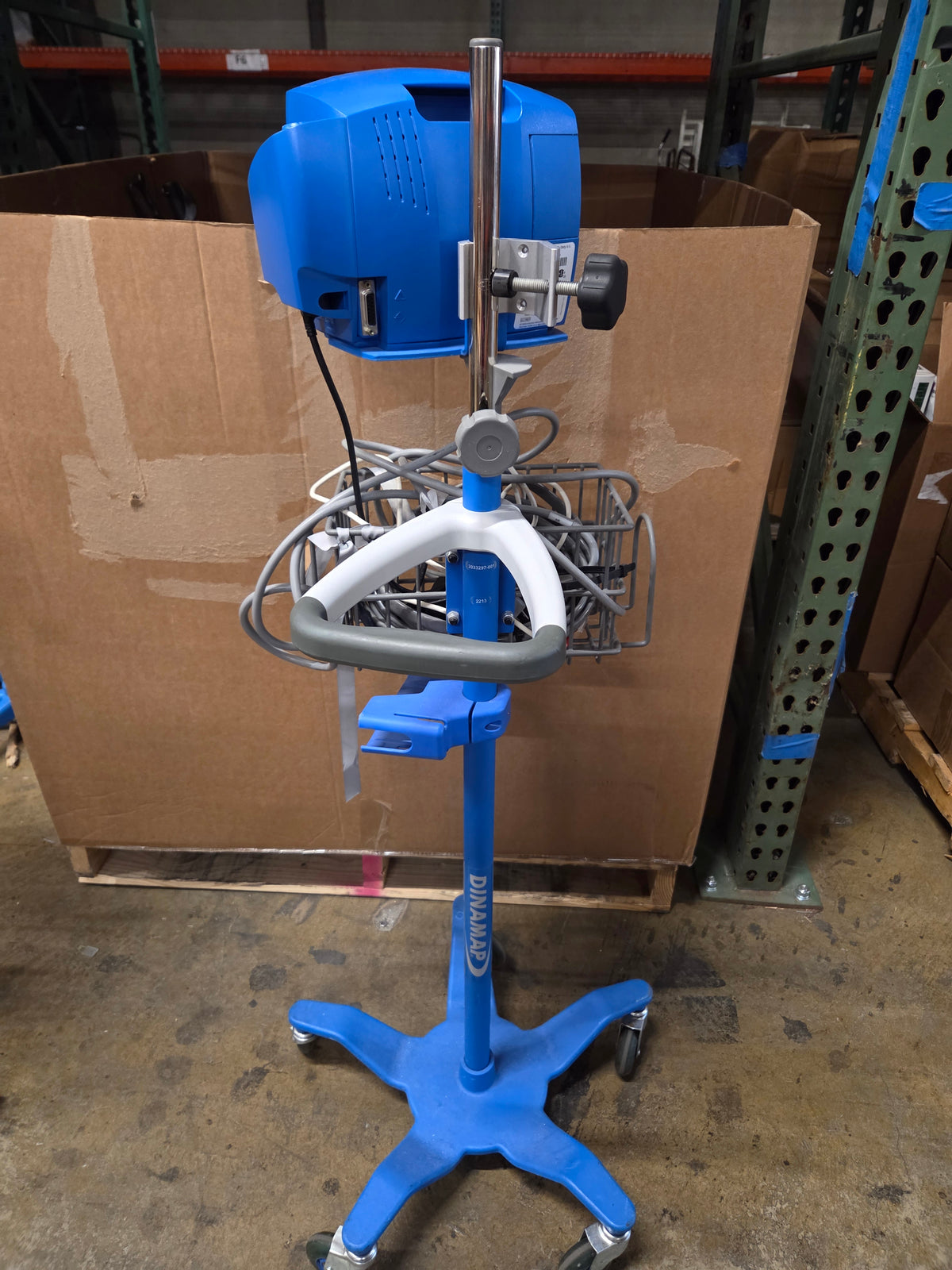 Carescape V100 Dinamap Vital Signs Monitor on Rolling Stand, Used, 1/Each - 1798833