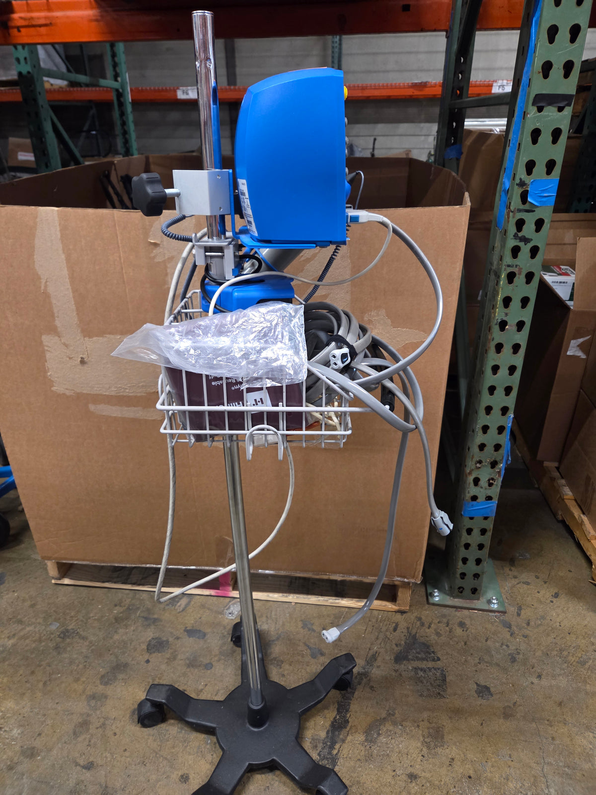 Carescape V100 Dinamap Vital Signs Monitor on Rolling Stand, Used, 1/Each - 1798841