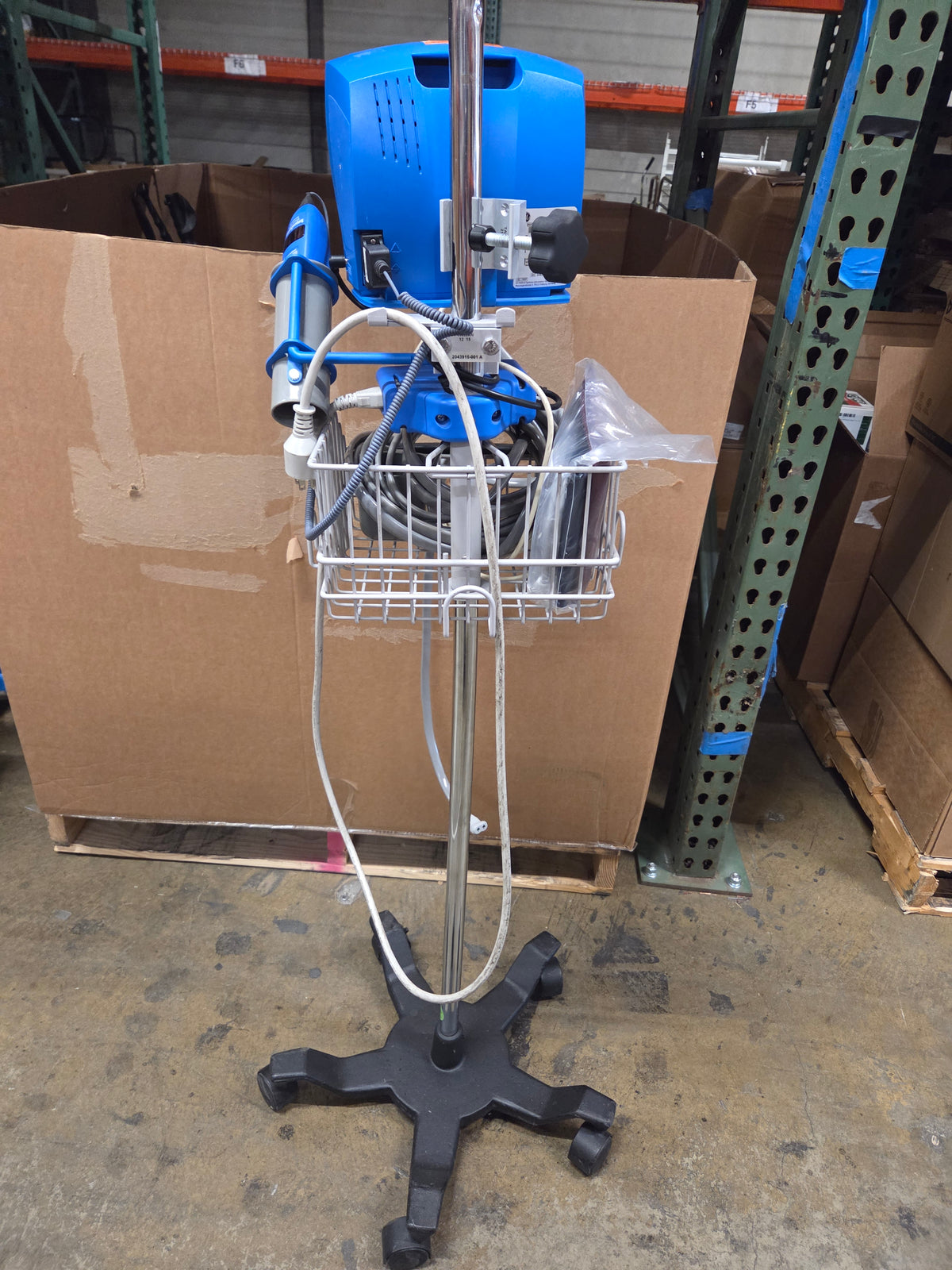 Carescape V100 Dinamap Vital Signs Monitor on Rolling Stand, Used, 1/Each - 1798841