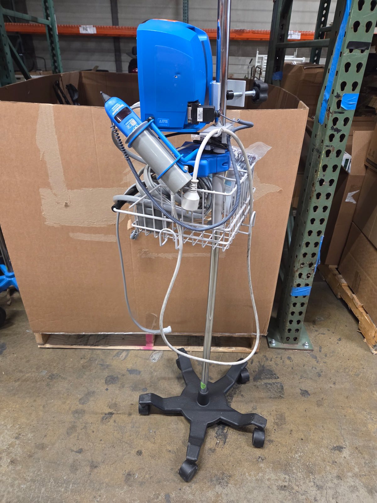 Carescape V100 Dinamap Vital Signs Monitor on Rolling Stand, Used, 1/Each - 1798841