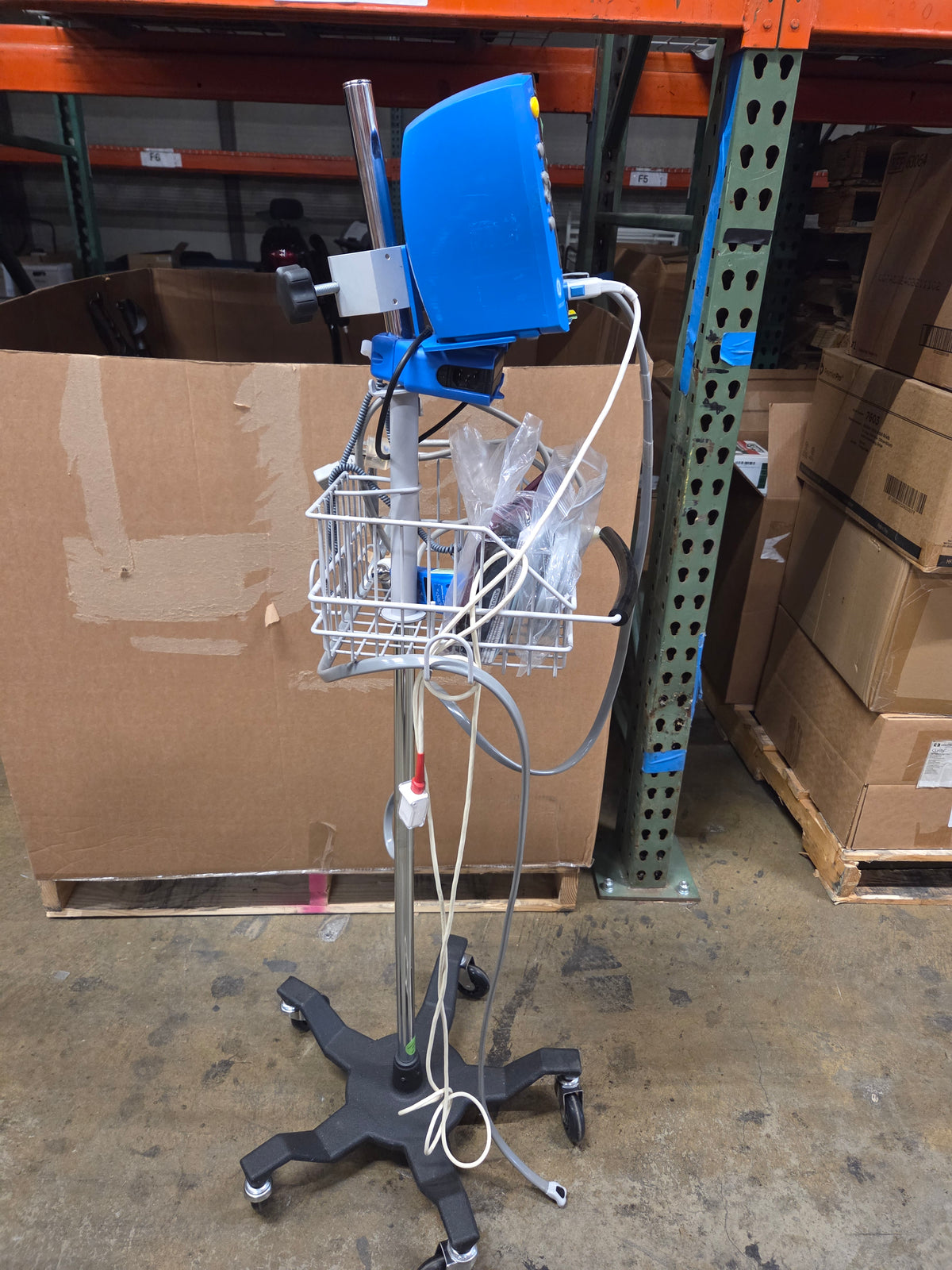 Carescape V100 Dinamap Vital Signs Monitor on Rolling Stand, Used, 1/Each - 1798843