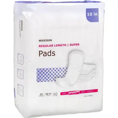Regular Length Bladder Control Pads 10", 132/Case