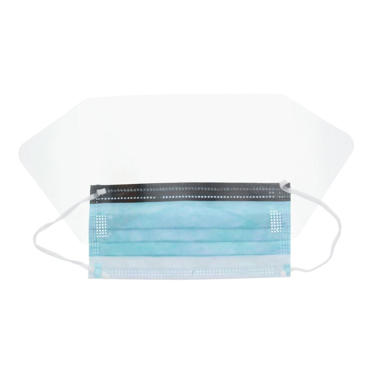 Procedure Mask W/Anti-Fog Foam Strip W/Wraparound Eye Shield 25/Box