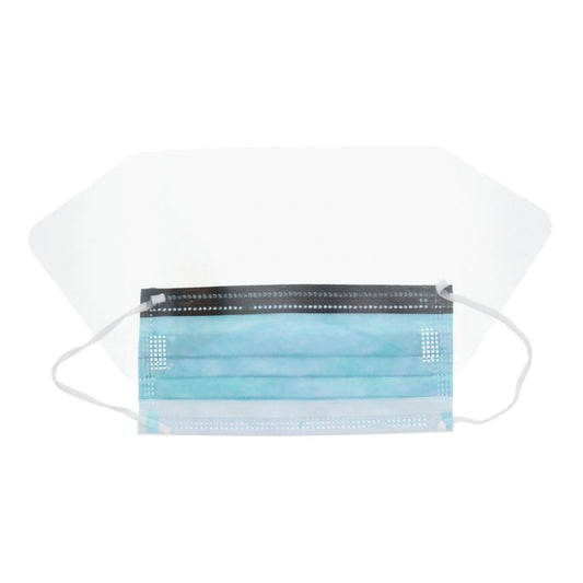 Procedure Mask W/Anti-Fog Foam Strip W/Wraparound Eye Shield 25/Box