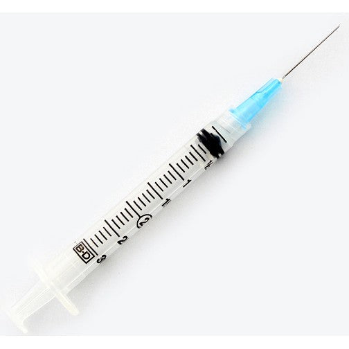 BD Plastipak 3mL 25Ga x 1-1/2 Syringe, 100/Box