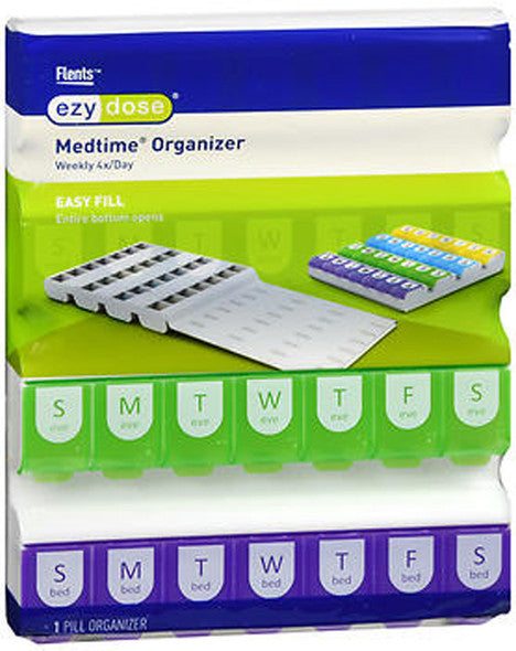 EzyDose Medtime Organizer, Weekly 4x/Day, 1/ea