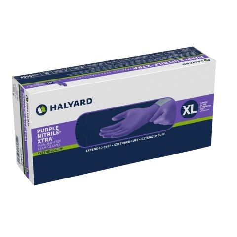 Purple Nitrile Exam gloves XL, 50/Box