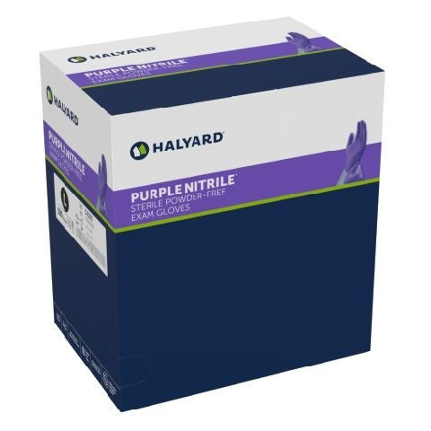 Exam Glove Purple Nitrile Large Sterile, 100/Box