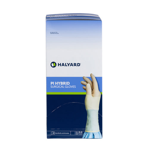 PI Hybrid Surgical Gloves P.F. Sz. 6, Pair, 50/Box