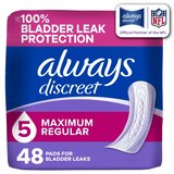 Always Heavy Discreet Pads, 48/Pack