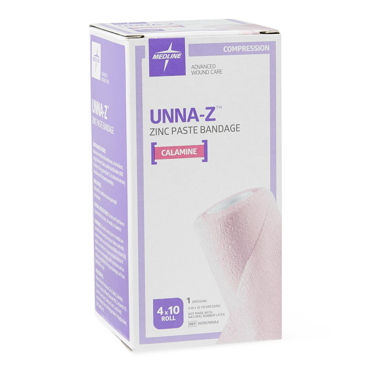 UNNA-Z Zinc Paste Bandage w/Calamine 4" x 10yd, 1 Each