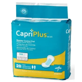 Incontinence, Capri Plus Liners, 28/Pack 6 Packs/Case