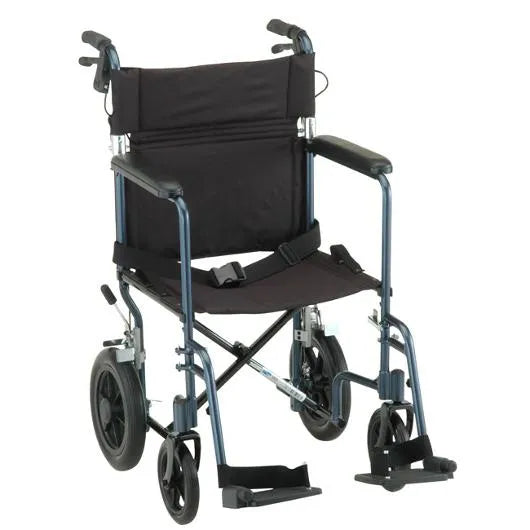 Lightweight Transport Chair w/Footrests Each