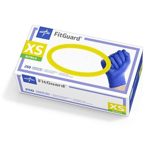 Fitguard Blue Nitrile P. F. Exam Glove, X-Small, 250/Box