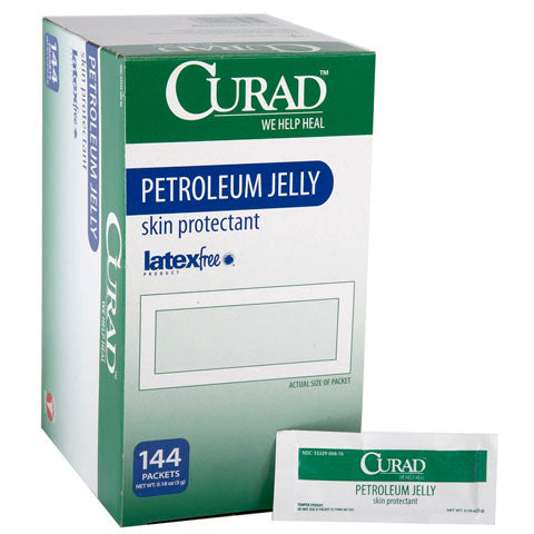 Curad Petroleum Jelly 0.18 oz Skin Protectant 144/Box