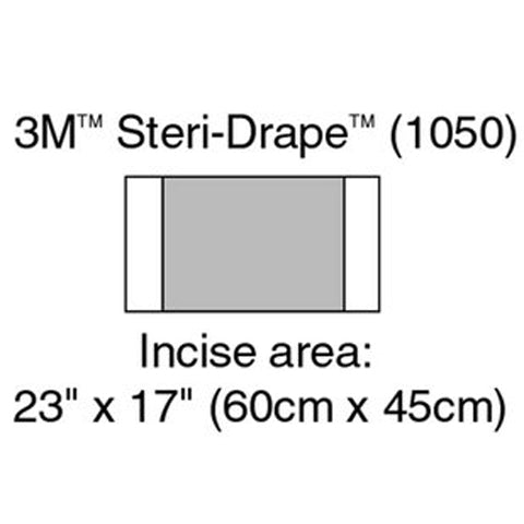 3M Steri-Drape Incise Drape 23" x 17" 10/Box