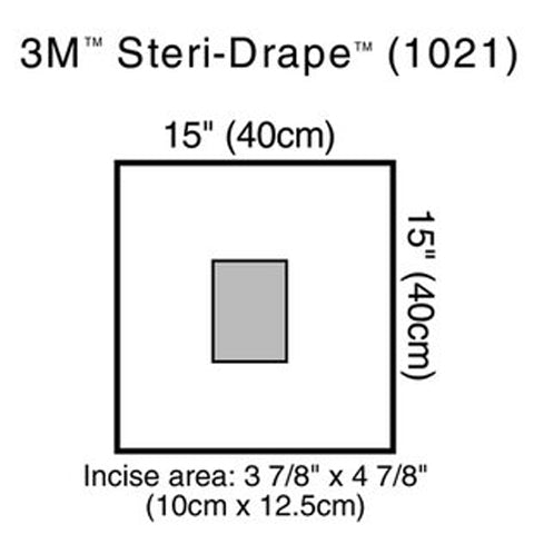 3M Steri-Drape Ophthalmic Incise Film Small Plastic 15X15" 10/Box