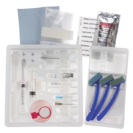 Pencan Spinal Needle Tray, w/24G x 4" Spinal Needle, 20G x 1 3/8" Introducer, Sterile, 10/Box