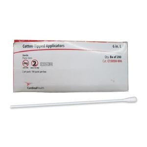 Cotton Tipped Applicators 6" Sterile 200/Box