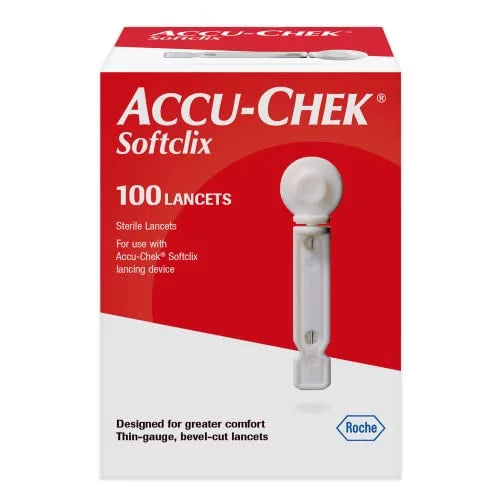 Accu-Chek Softclix Lancets, Sterile, 100/Box