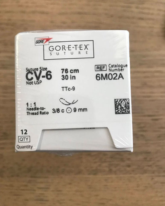 Gore-Tex ePTFE Non-Absorbable Monofilament Suture, 30" CV-6, Expired/Discounted, 12/Box