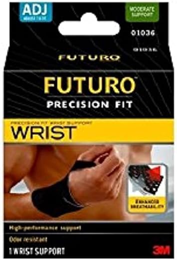 Futuro Precision Fit Wrist Support, Moderate Support, Adjusts to Fit, 1/Ea