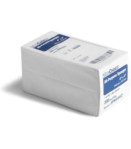 Gauze Sponge 4" x 4" 12-Ply Cotton Non-Sterile 200/Pack