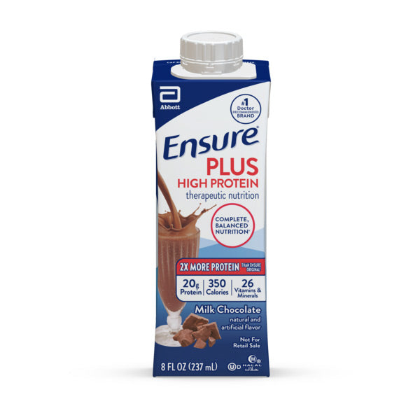 Ensure Plus High Protein Shake Milk Chocolate, 8fl. oz 24 Bottles/Box