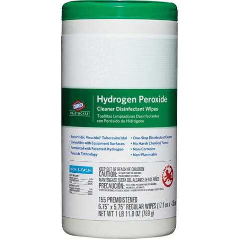 Hydrogen Peroxide Cleaner Disinfectant Wipes, 930/Case