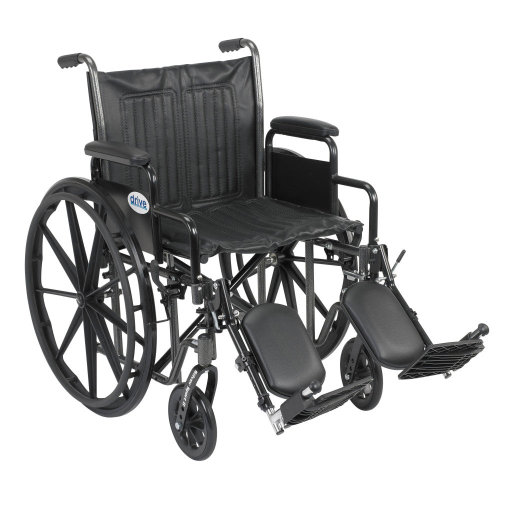 Silver Sport 2 Wheelchair, Black, Used, 1/Each