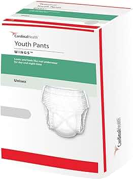 Baby, Youth Disposable Pants w/Wings, Unisex, S/M 38-65lbs., 17/Bag