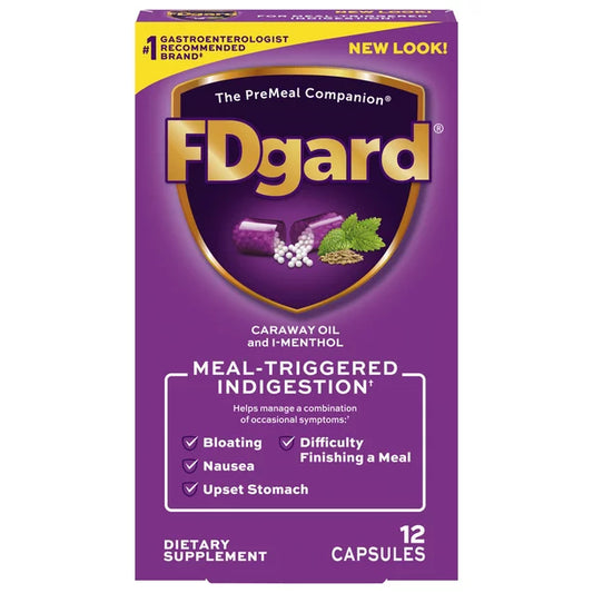 FDgard Meal-Triggered Indigestion Dietary Supplement, 4/Box